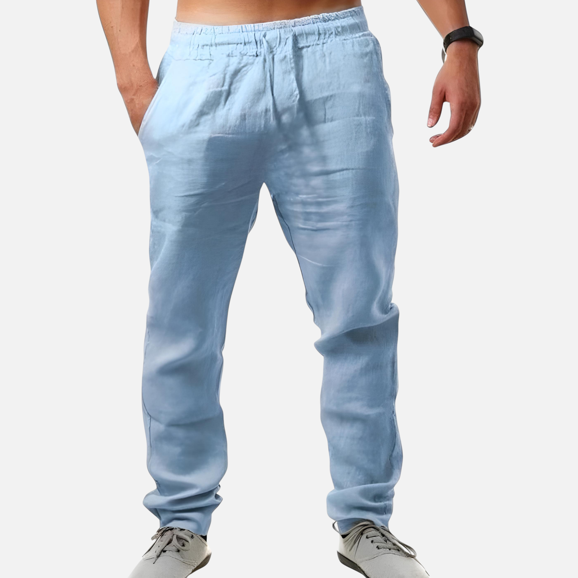 Loranziomode | Pantalon Homme Lin Coton Héritage