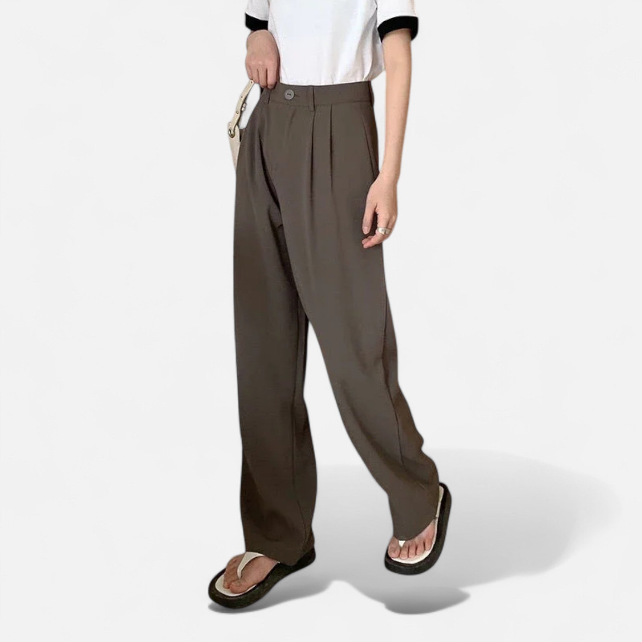 Loranziomode | Pantalon Femme Taille Haute Élégance Classique