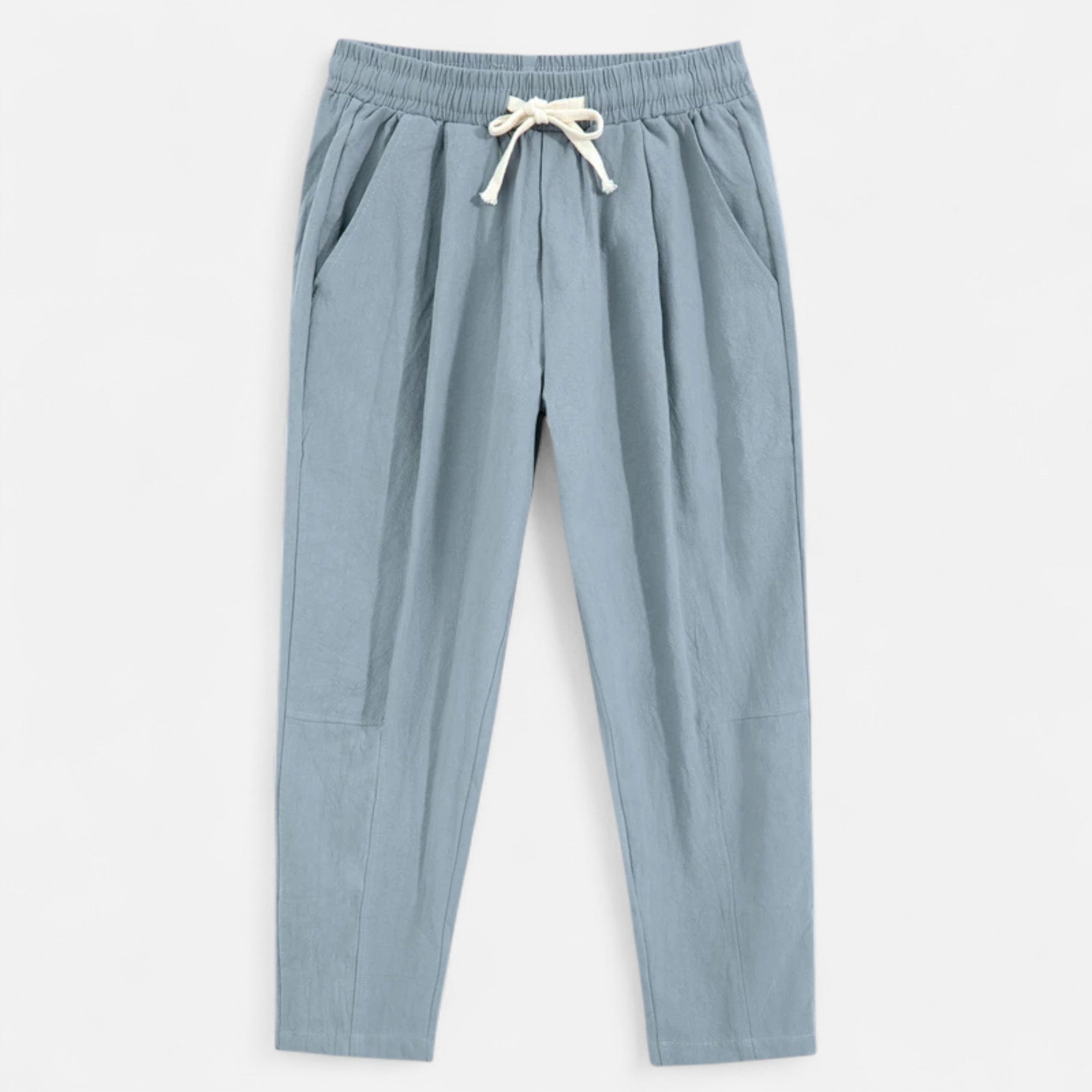 Loranziomode | Pantalon Homme Coton Droit Décontracté