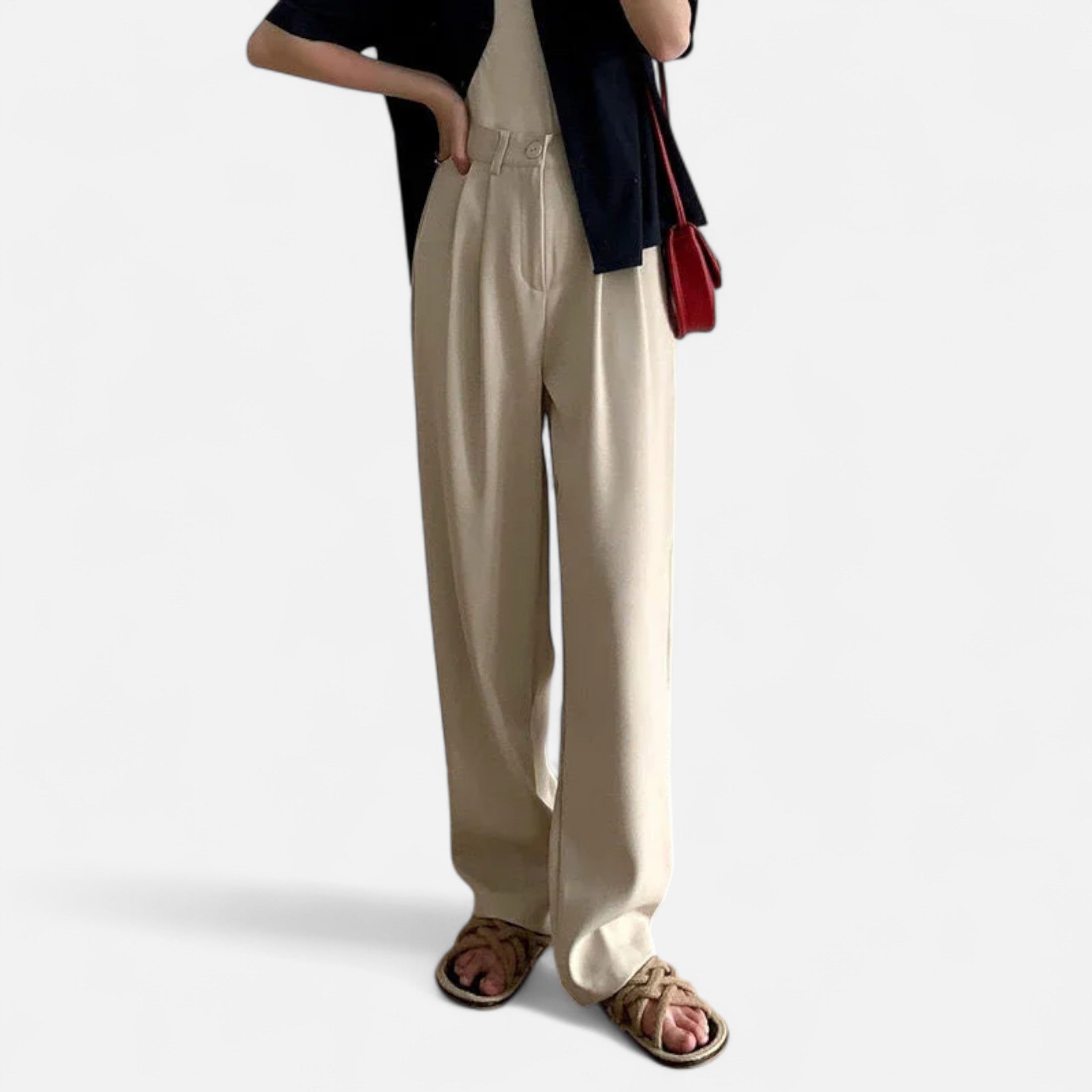 Loranziomode | Pantalon Femme Taille Haute Élégance Classique