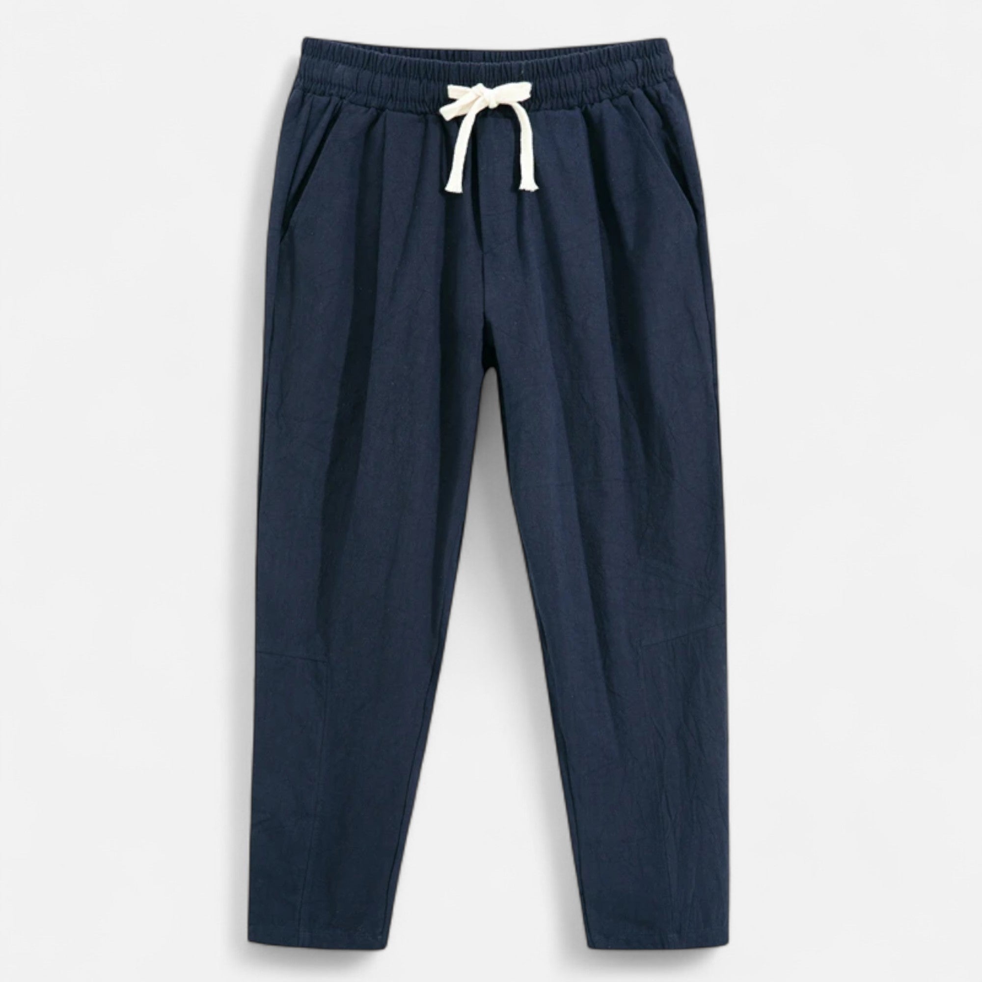 Loranziomode | Pantalon Homme Coton Droit Décontracté
