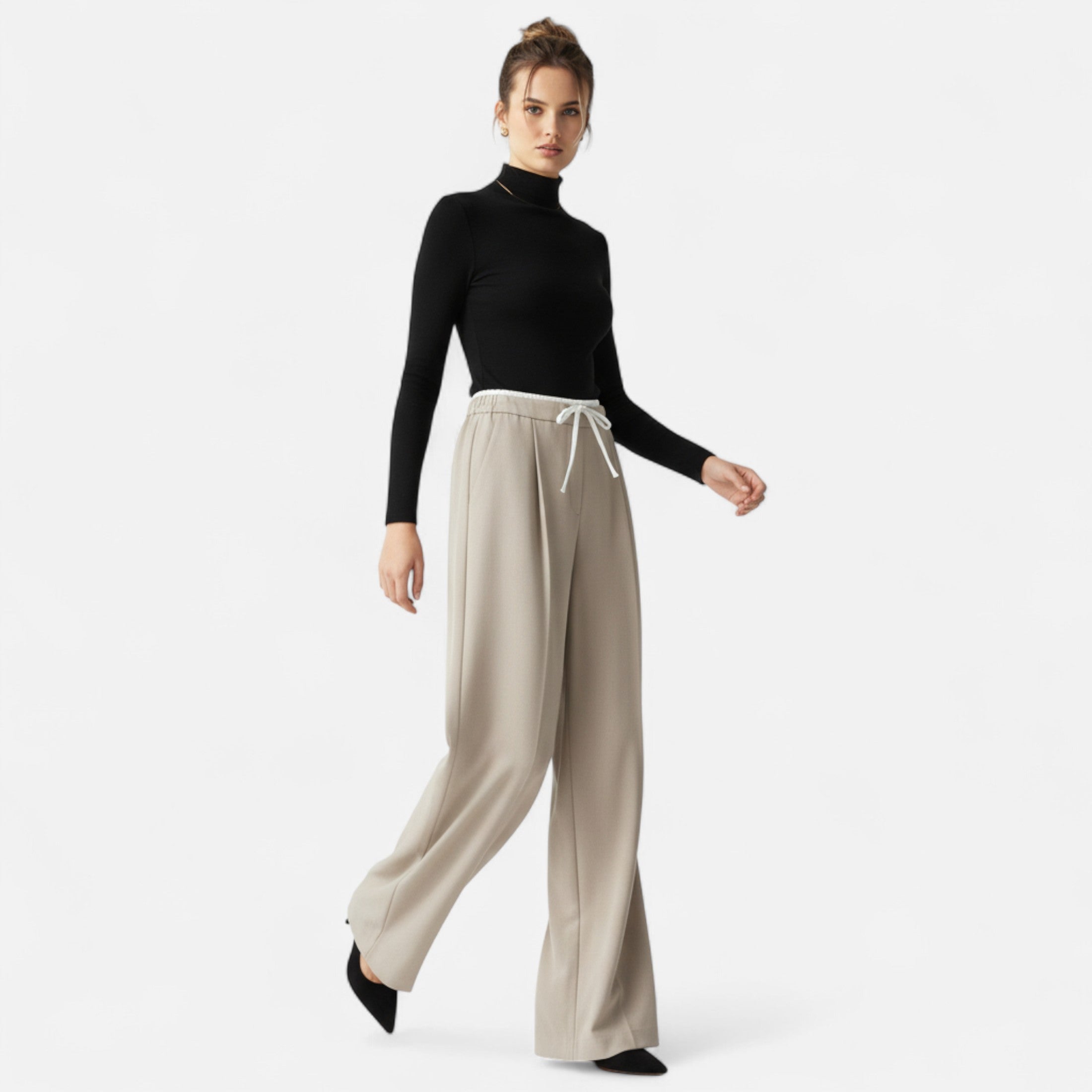 Loranziomode | Pantalon Femme Taille Haute Élégance Vintage
