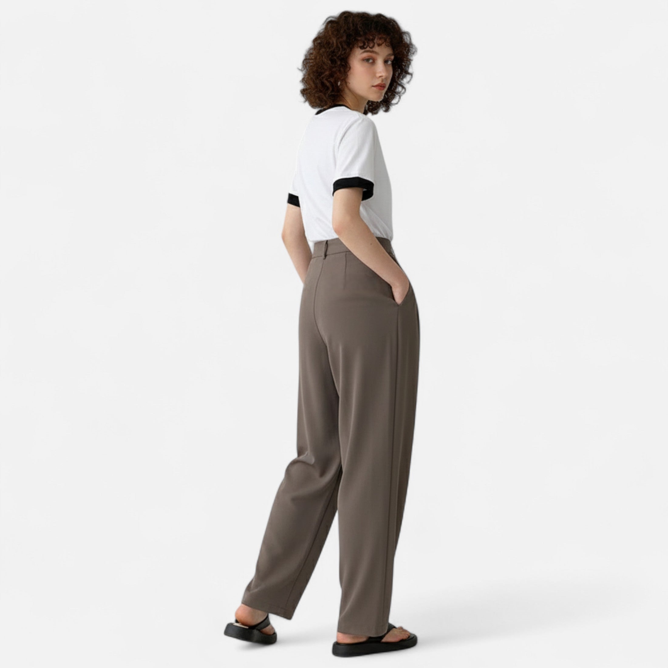 Loranziomode | Pantalon Femme Taille Haute Élégance Classique