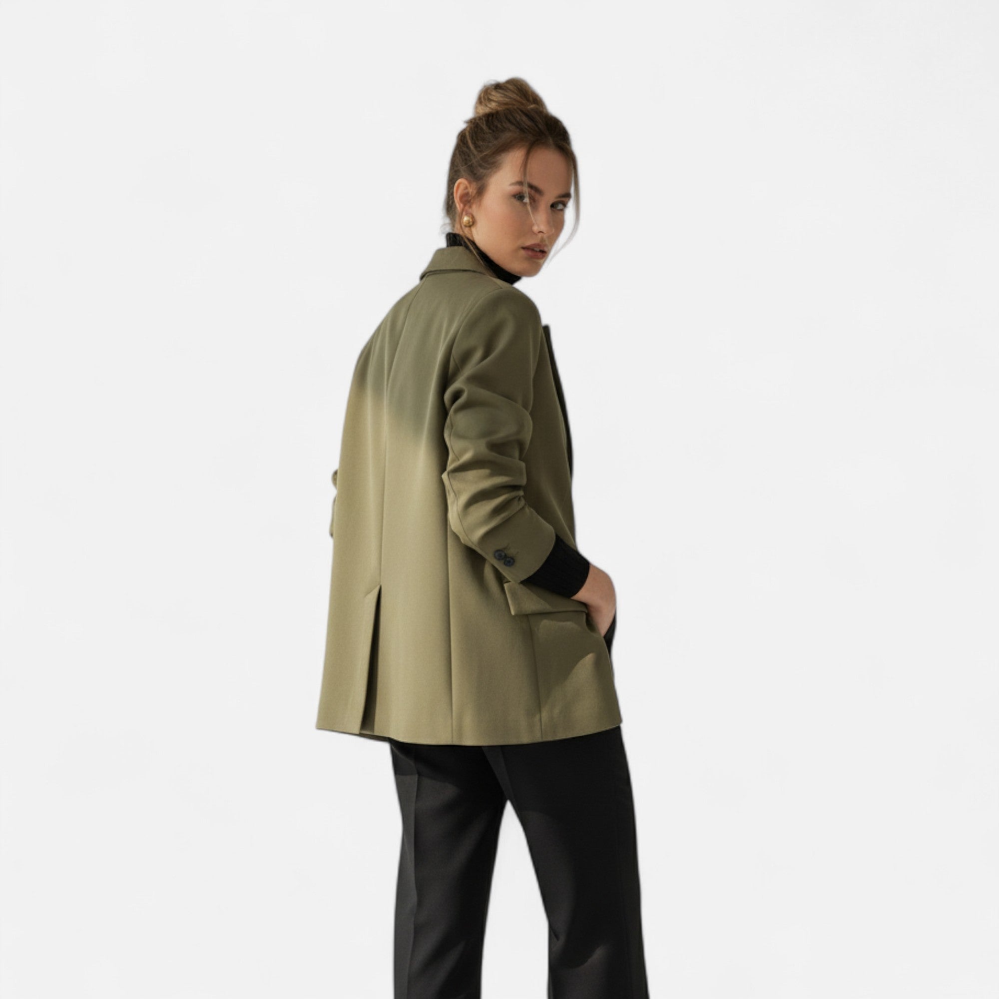 Loranziomode | Blazer Femme Double Boutonnage Élégant