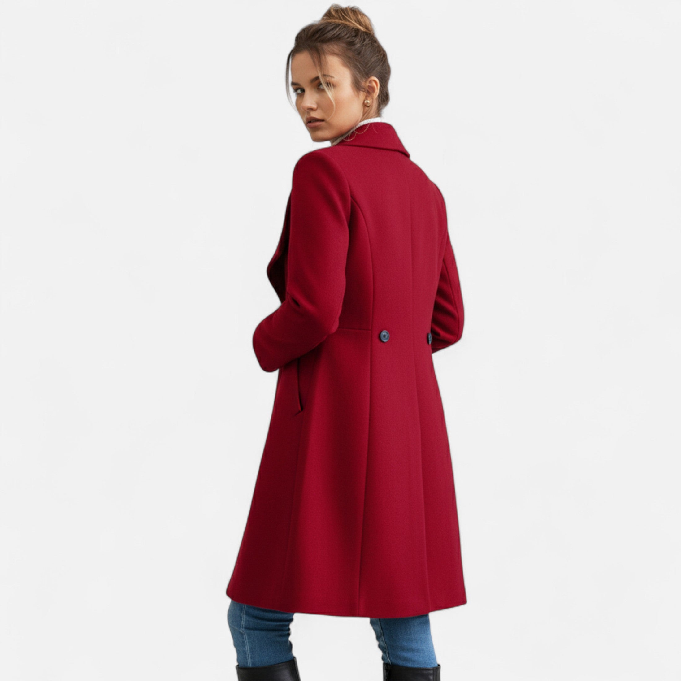 Loranziomode | Manteau Femme Double Boutonnage Élégance Classique
