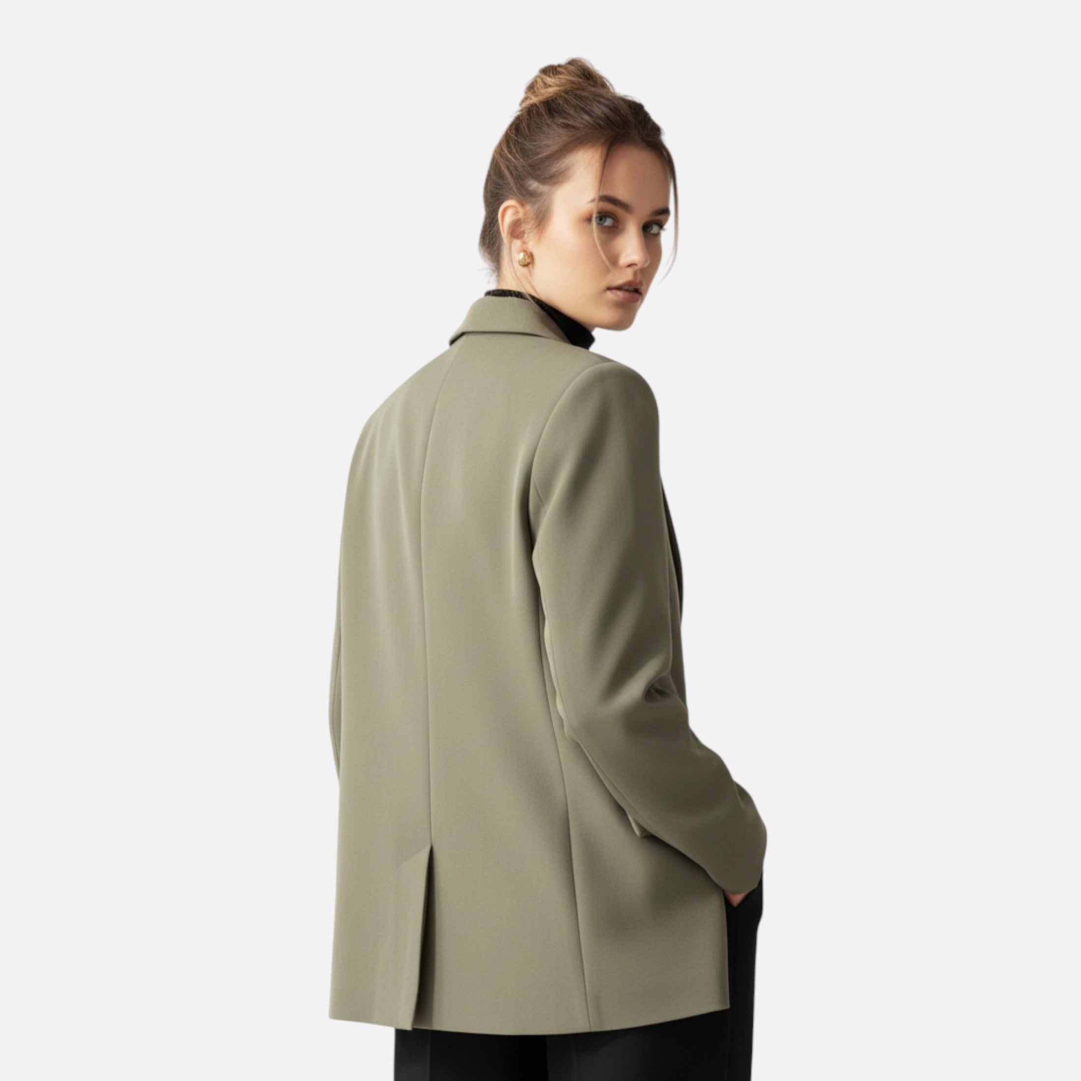 Loranziomode | Blazer Femme Double Boutonnage Élégant