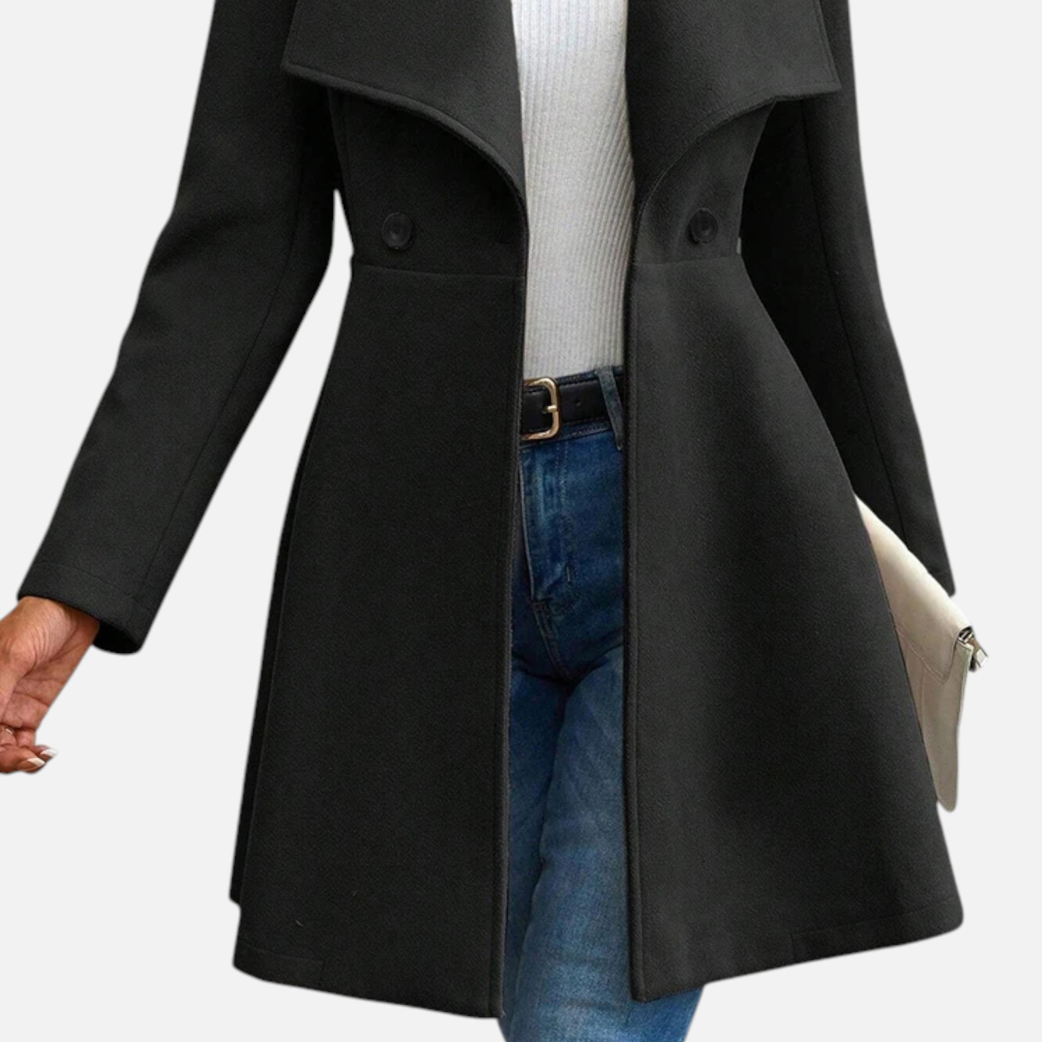 Loranziomode | Manteau Femme Double Boutonnage Élégance Classique