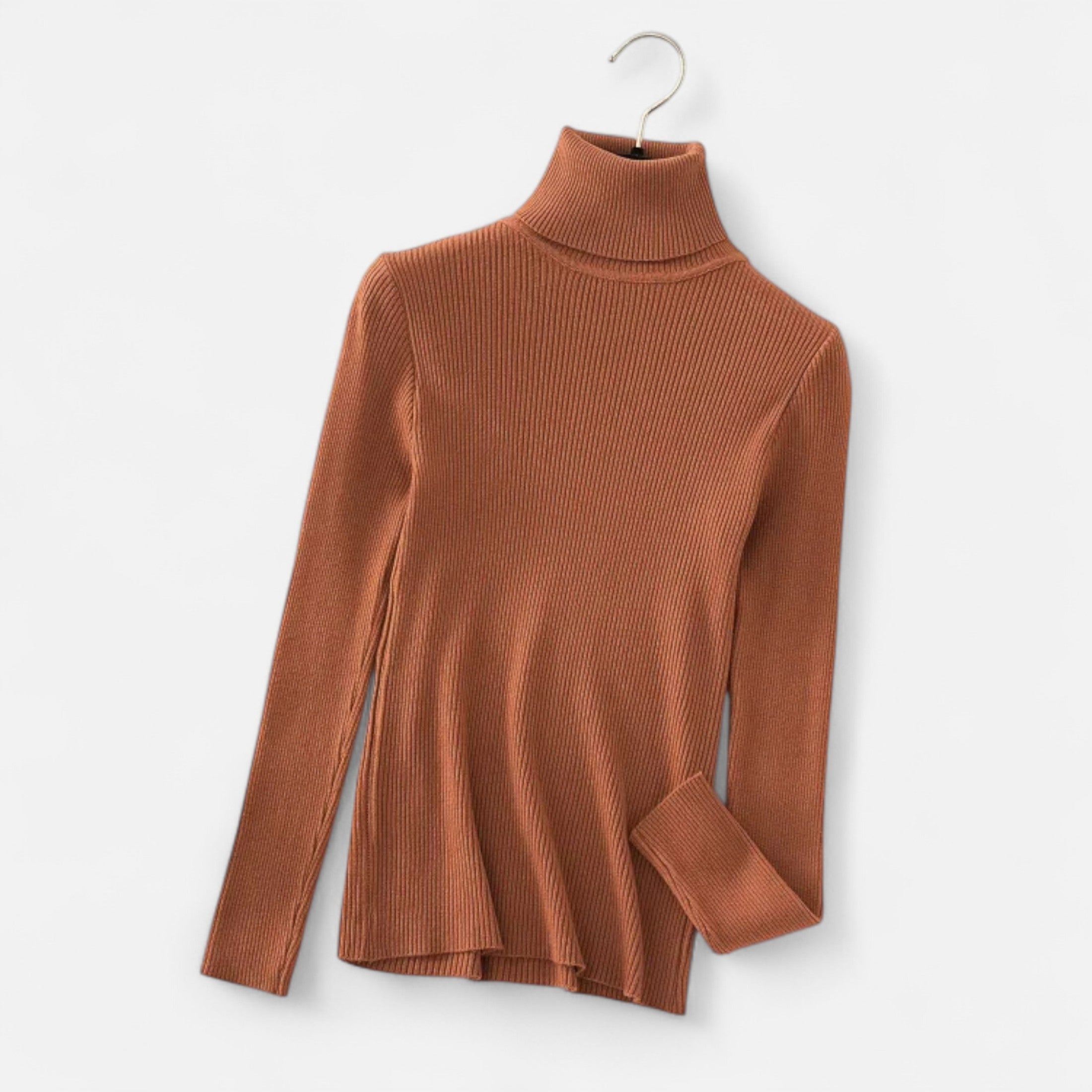 Loranziomode | Pull Femme Col Roulé Maille Fine