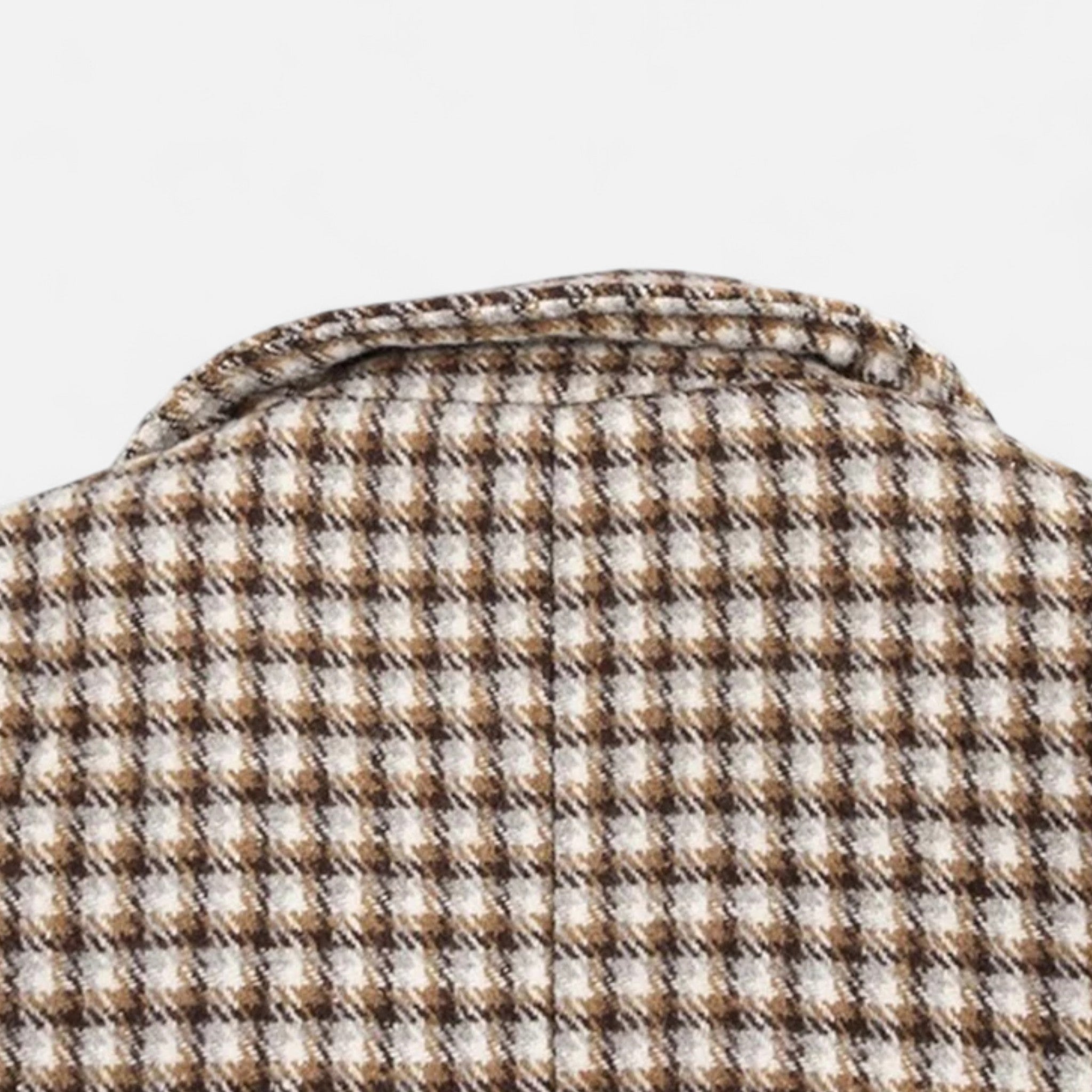 Loranziomode | Manteau Long Femme – Carreaux Vintage Élégants