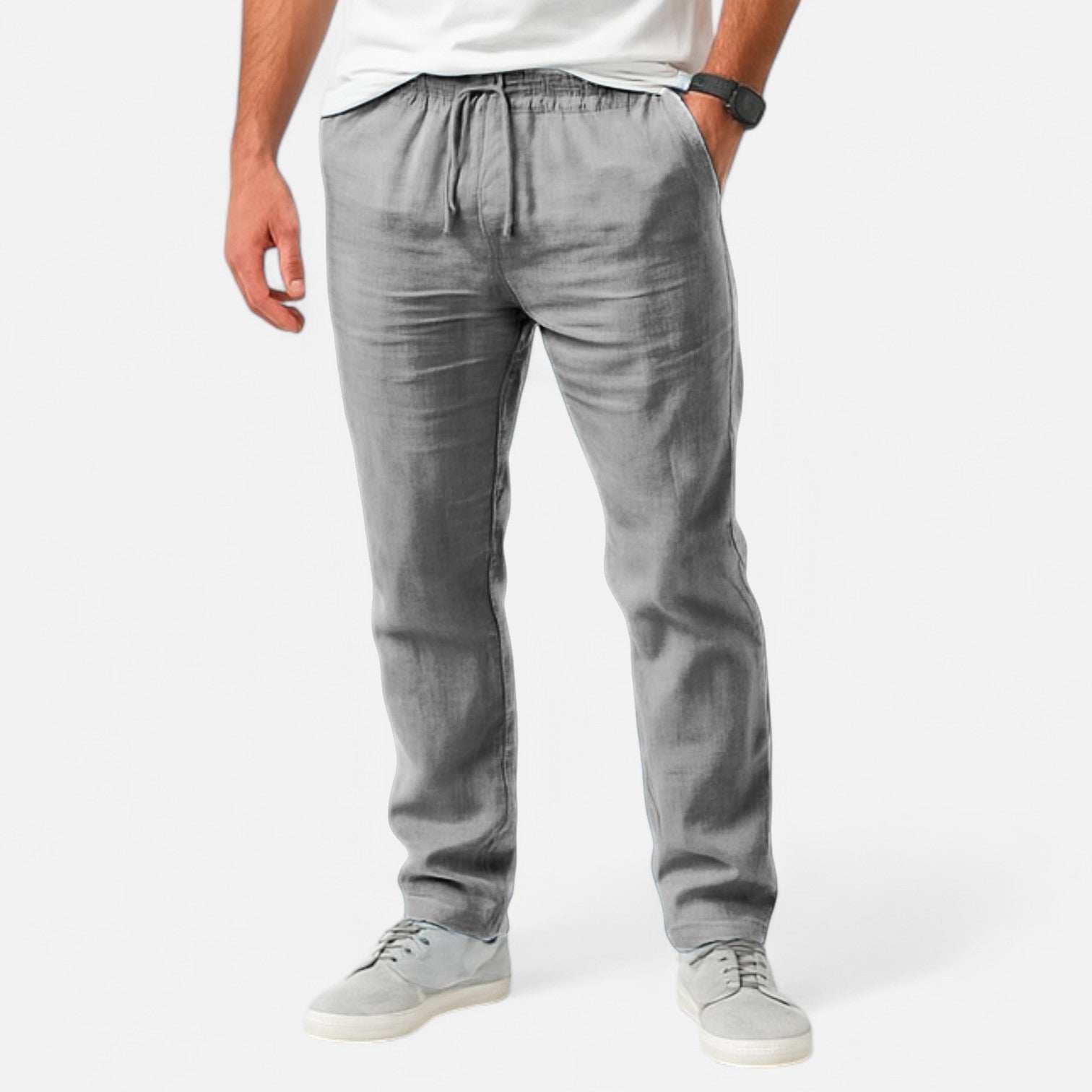 Loranziomode | Pantalon Homme Lin Coton Héritage