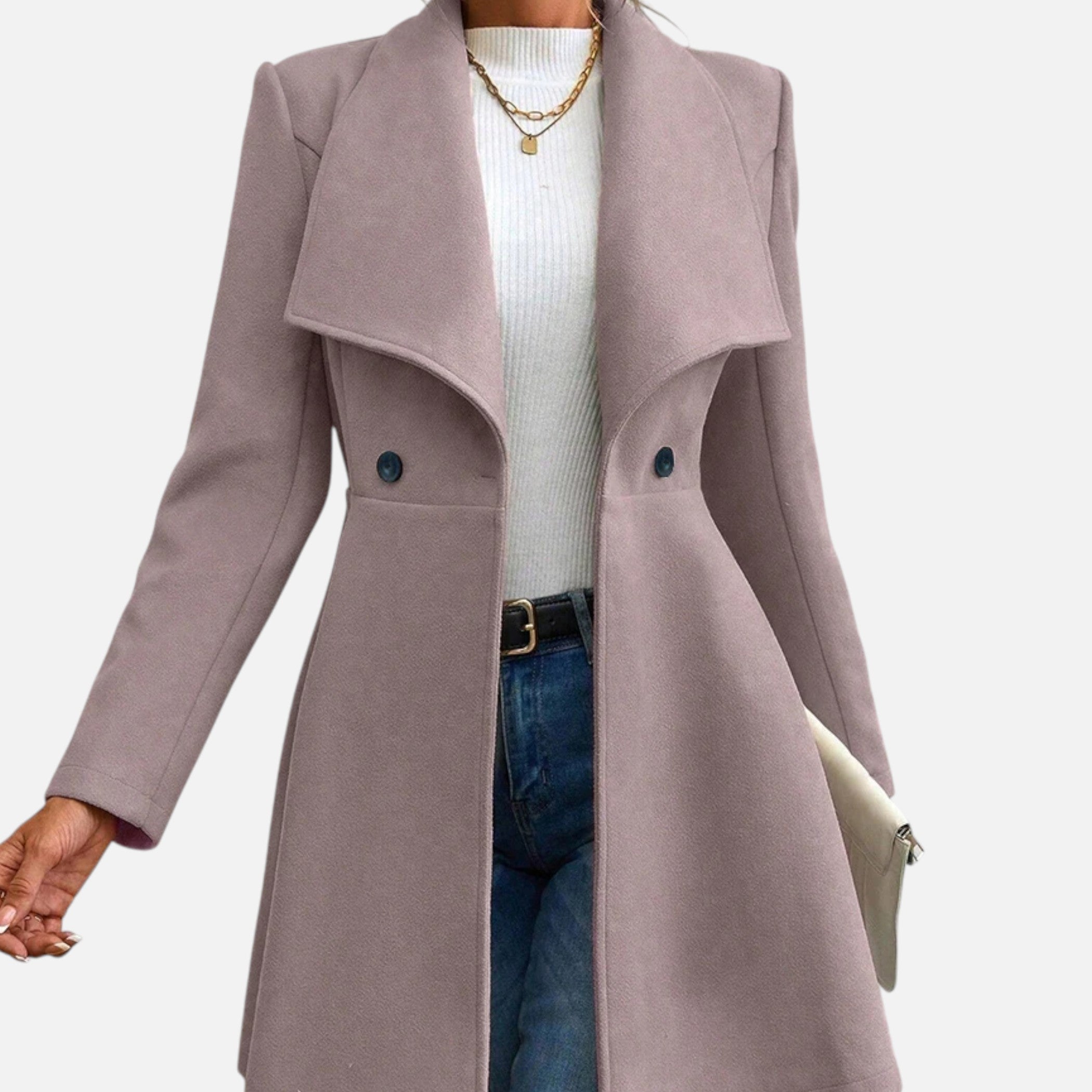 Loranziomode | Manteau Femme Double Boutonnage Élégance Classique