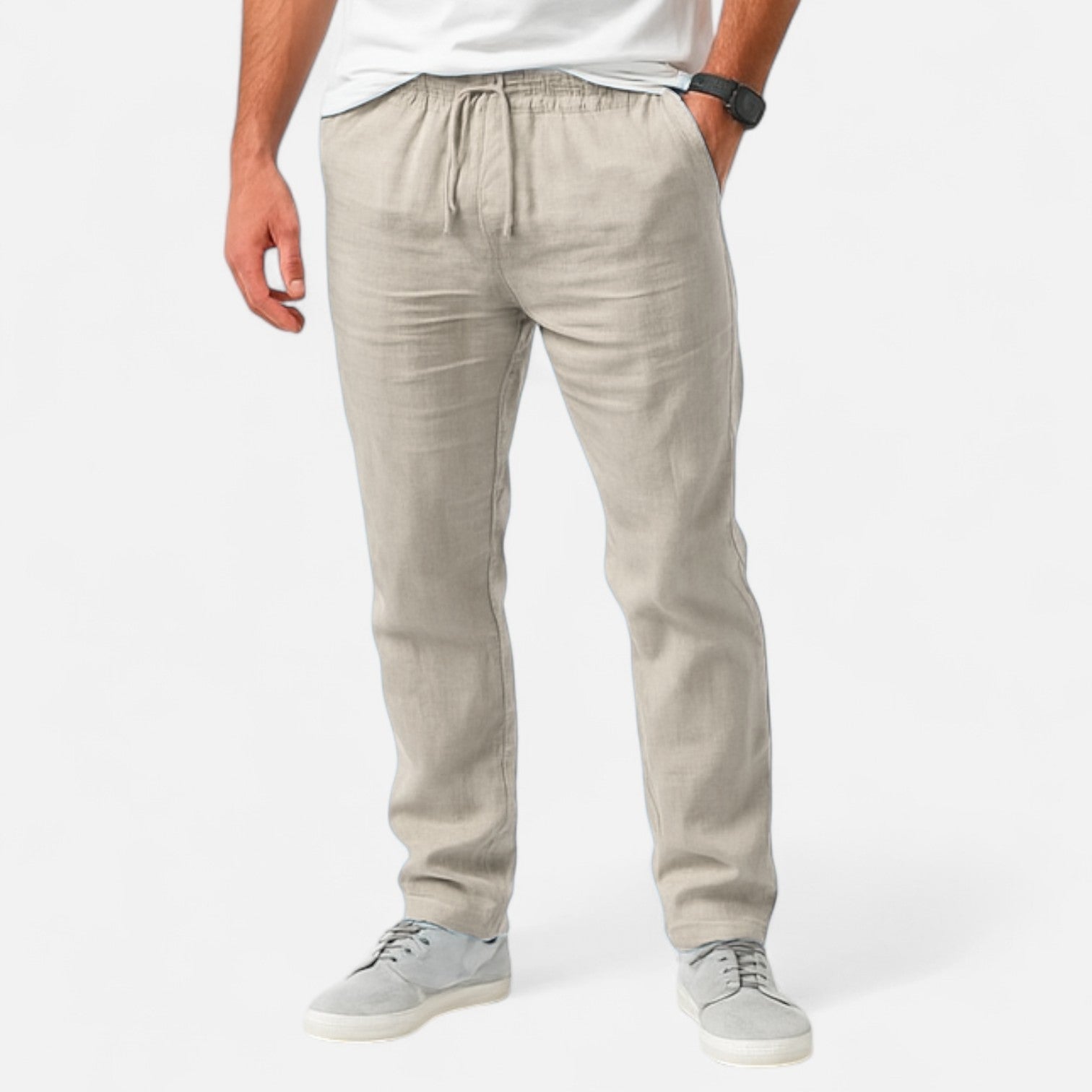 Loranziomode | Pantalon Homme Lin Coton Héritage