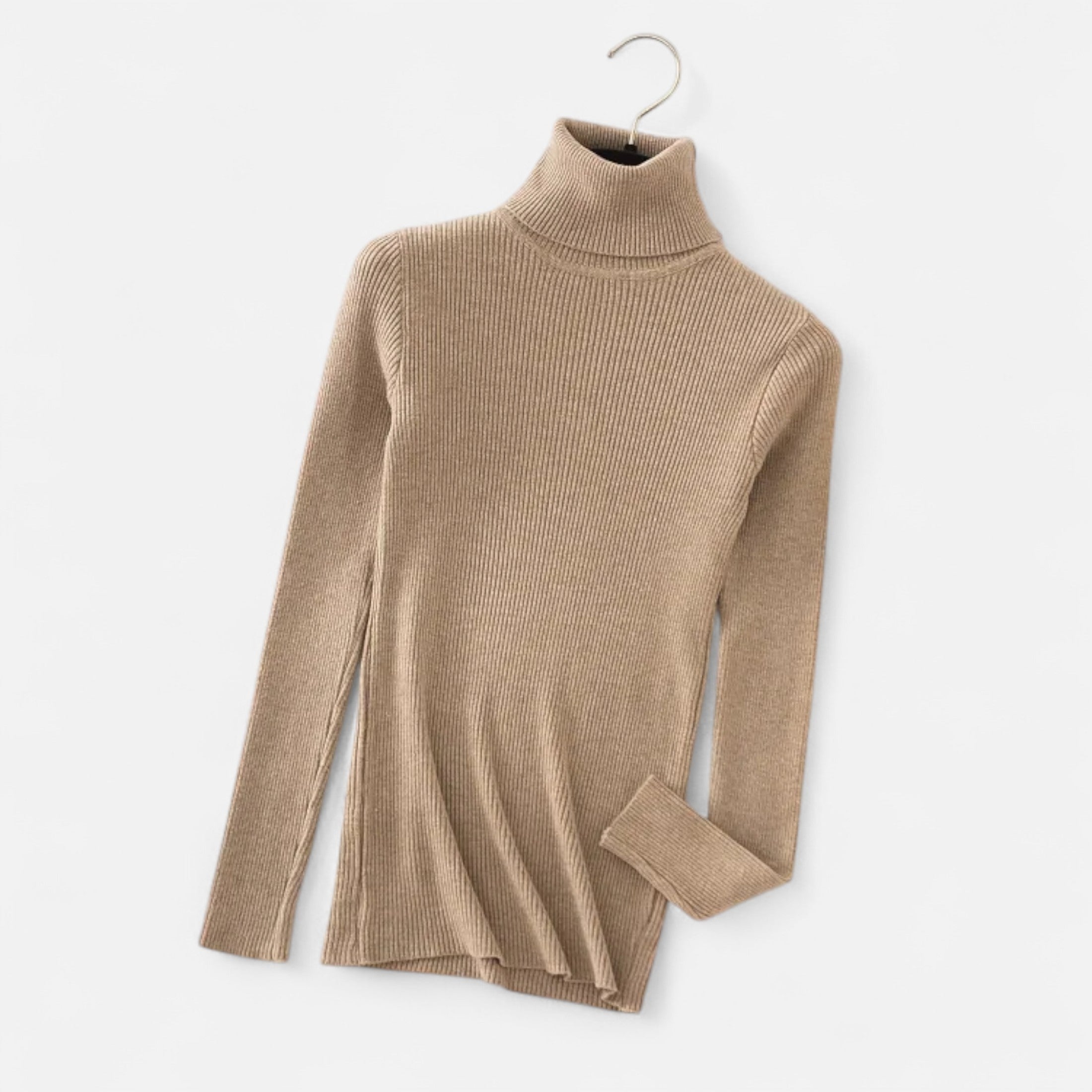 Loranziomode | Pull Femme Col Roulé Maille Fine