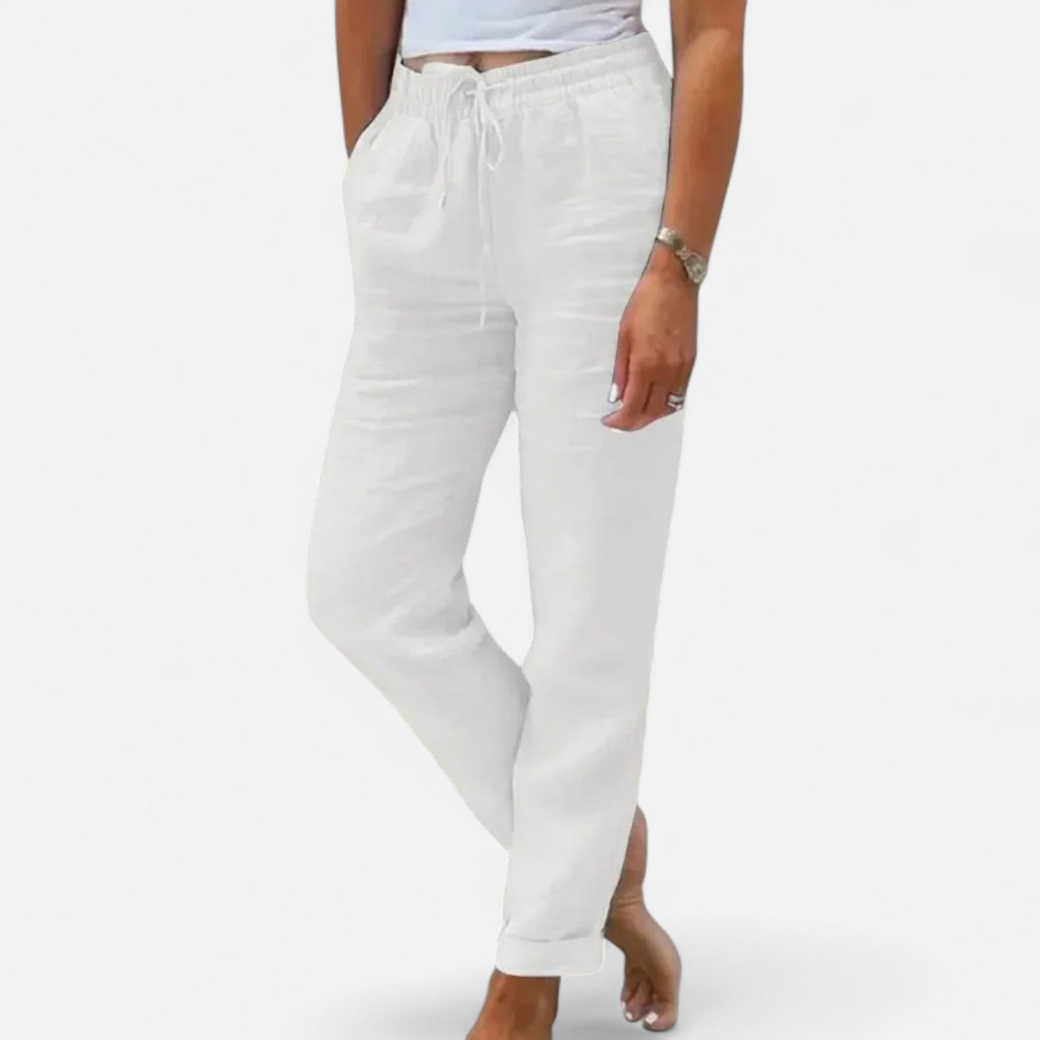 Loranziomode | Pantalon Femme Été Taille Haute Élégant