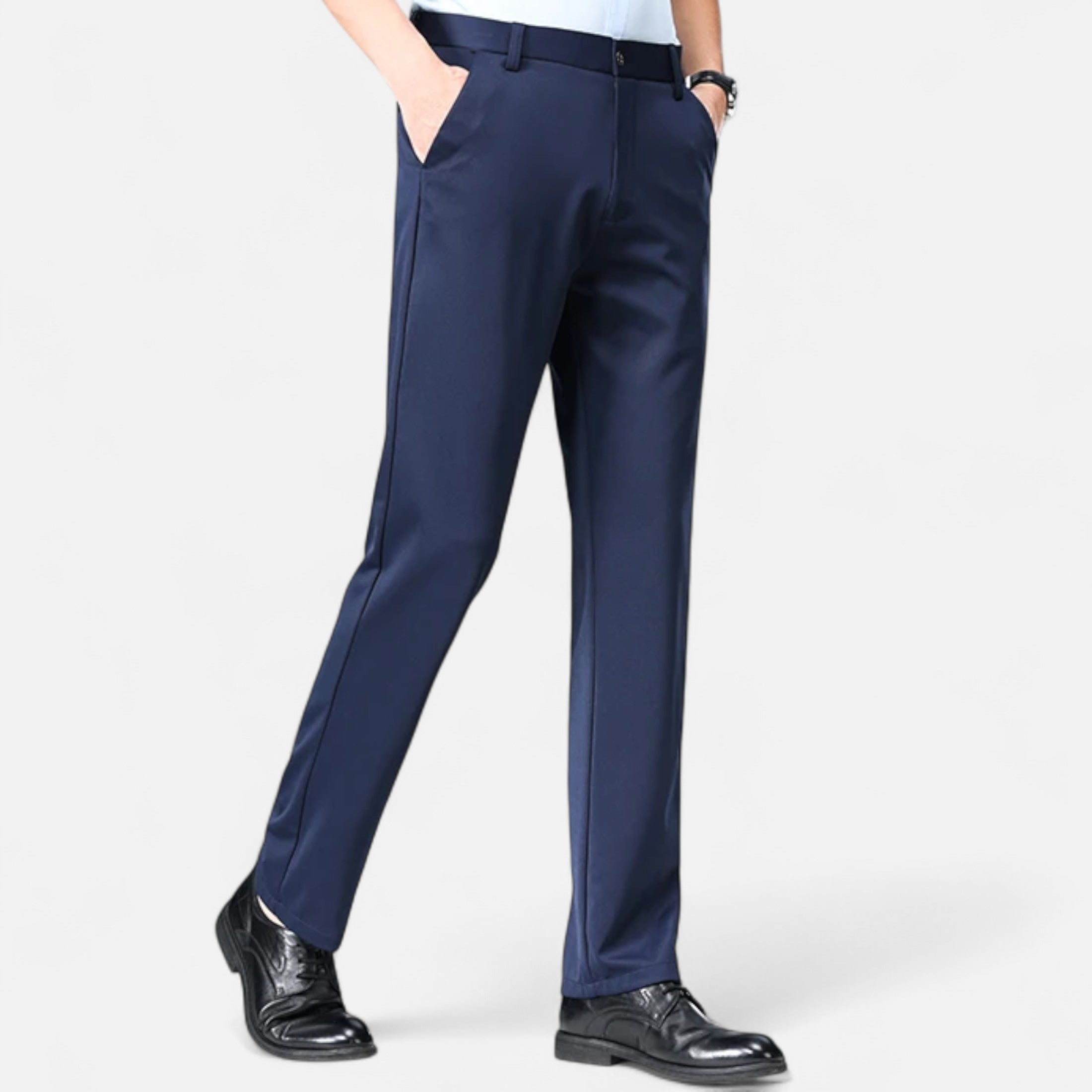 Loranziomode | Pantalon Homme Droit Business Élégance