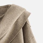 Loranziomode | Pull Manteau Femme Asymétrique Élégant