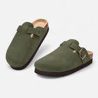 Loranziomode | Mules Femme Daim Liège Classiques