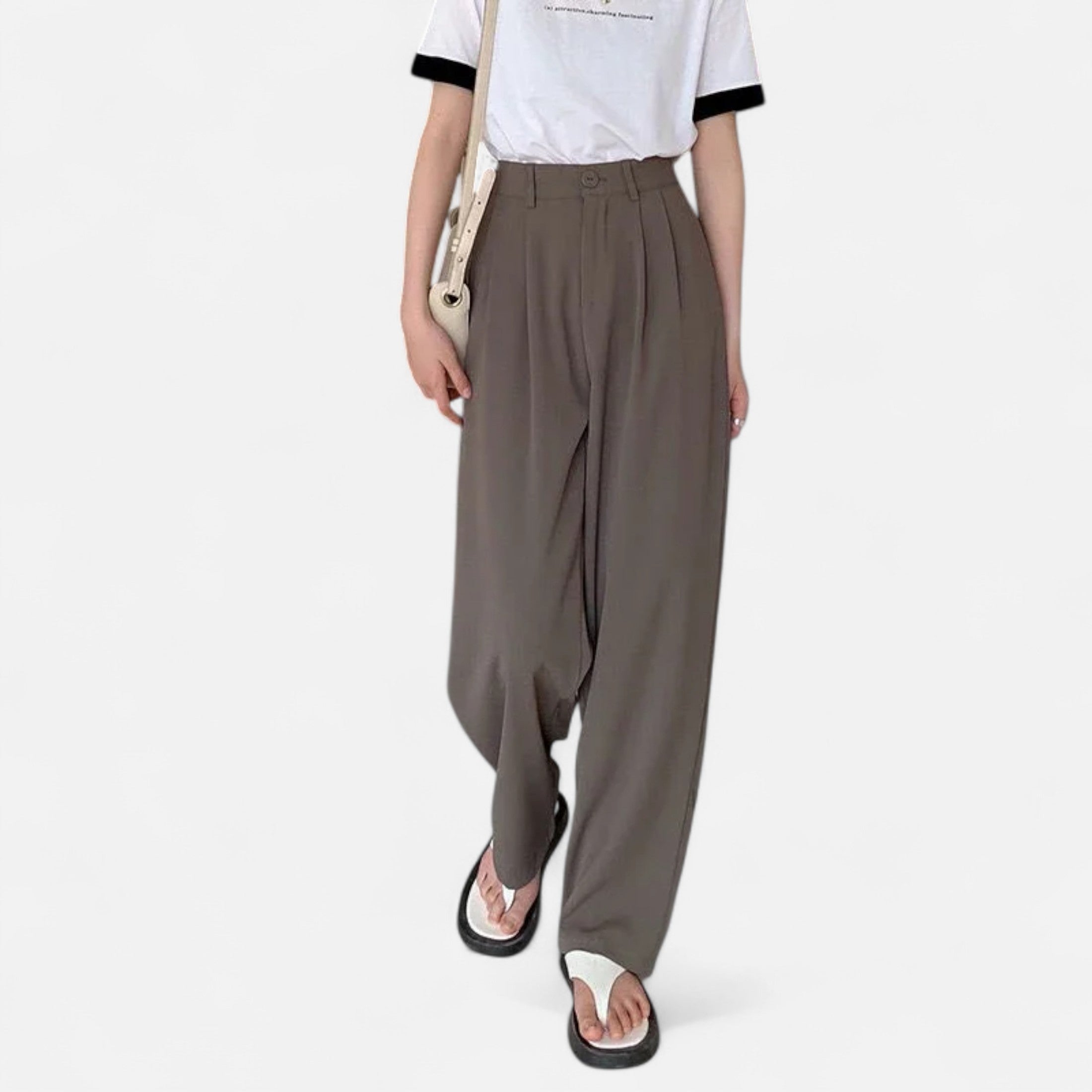 Loranziomode | Pantalon Femme Taille Haute Élégance Classique