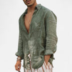 Loranziomode | Chemise Homme Col Revers Élégance Décontractée