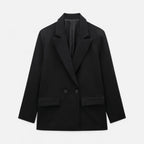 Loranziomode | Blazer Femme Double Boutonnage Élégant