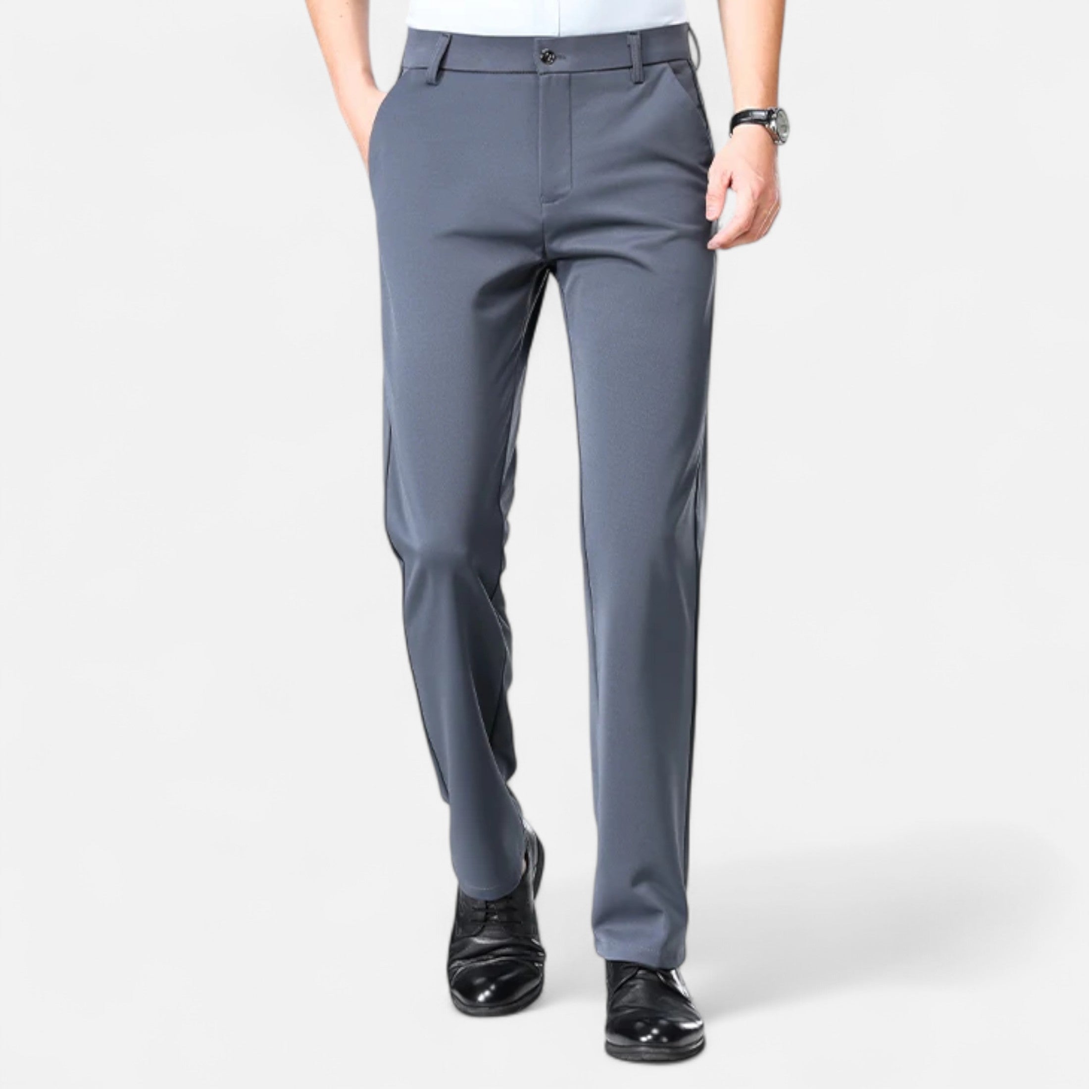 Loranziomode | Pantalon Homme Droit Business Élégance