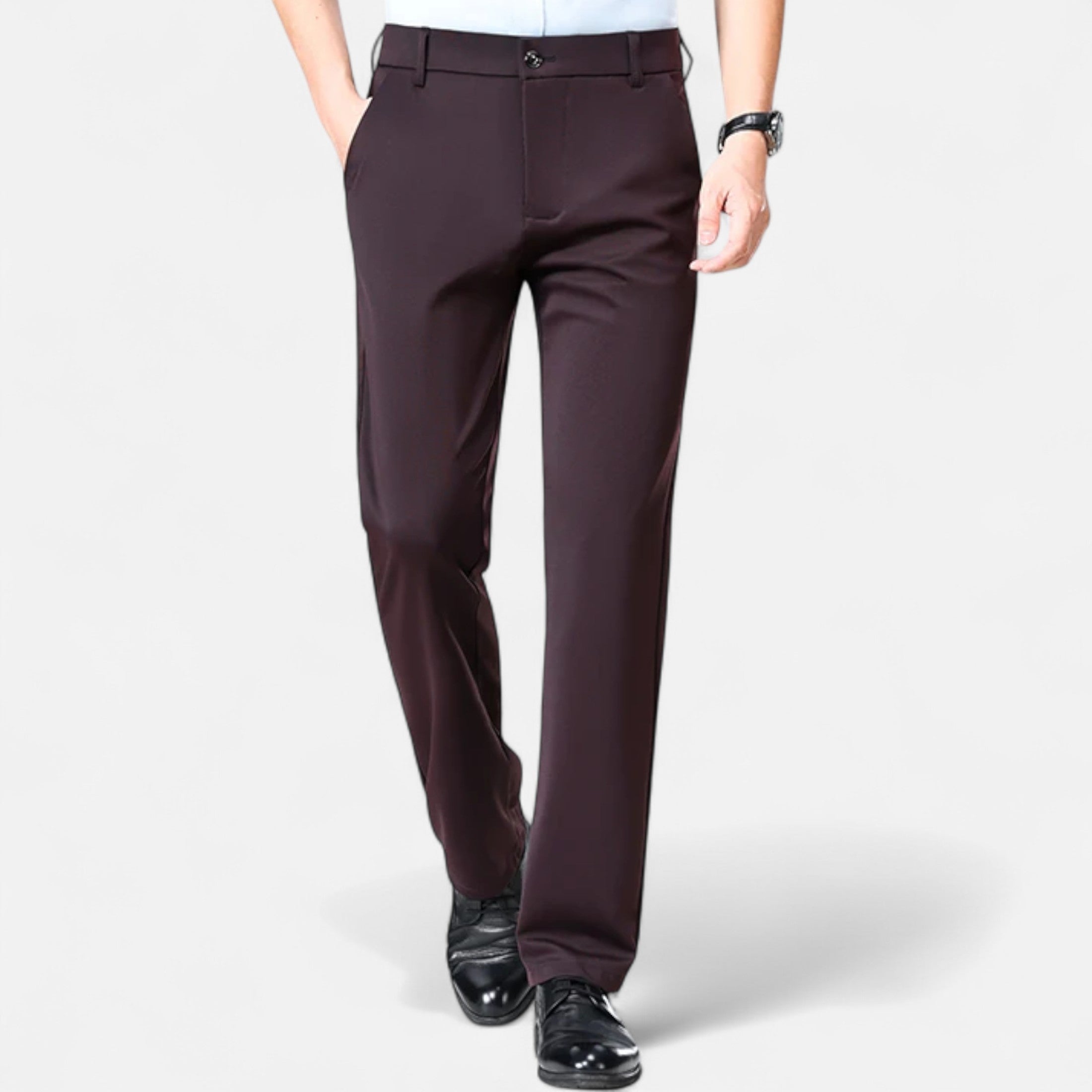 Loranziomode | Pantalon Homme Droit Business Élégance