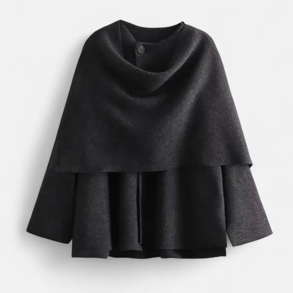 Loranziomode | Pull Manteau Femme Asymétrique Élégant