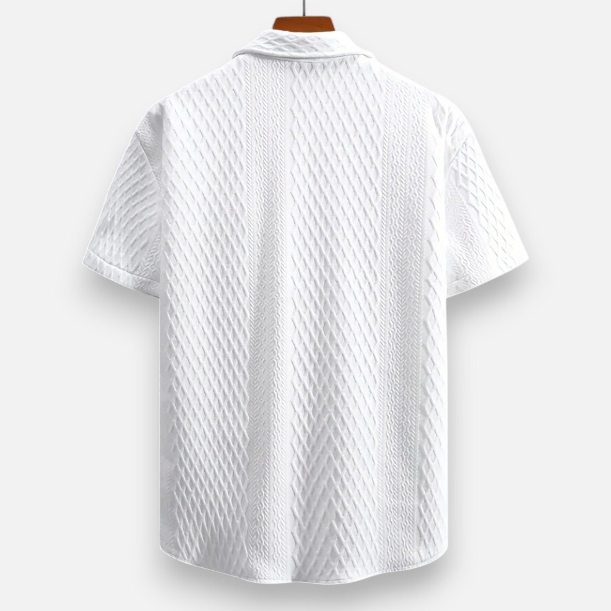 Loranziomode | Chemise Homme Jacquard Décontractée Vintage