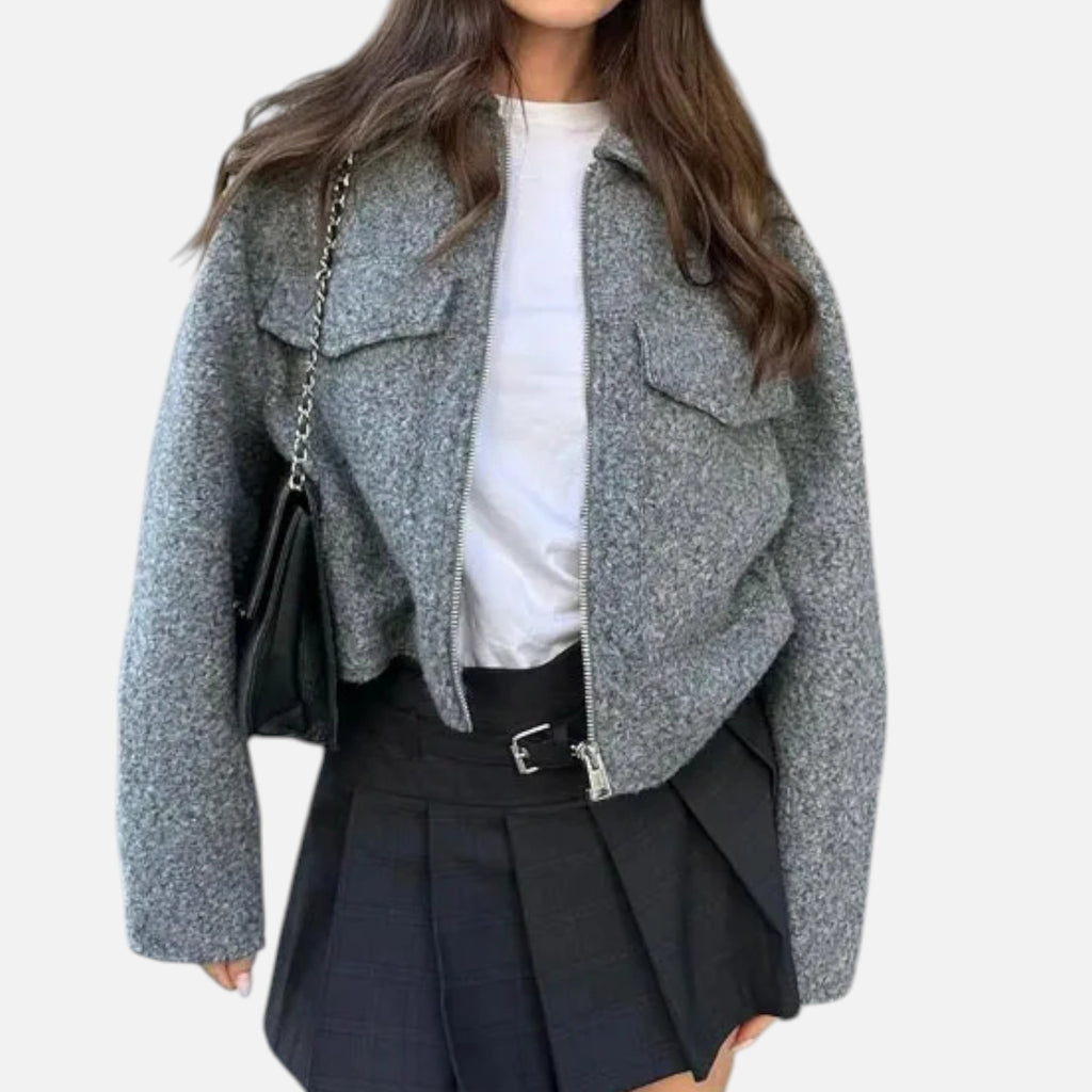 Loranziomode | Veste Femme Courte Tweed Élégance