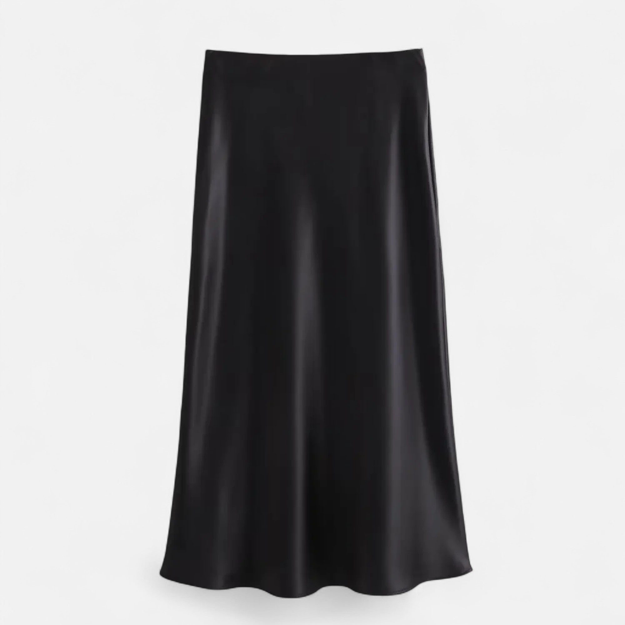 Loranziomode | Jupe Midi Femme Satin Intemporelle