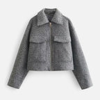 Loranziomode | Veste Femme Courte Tweed Élégance