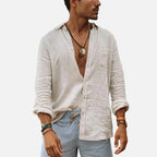 Loranziomode | Chemise Homme Col Revers Élégance Décontractée