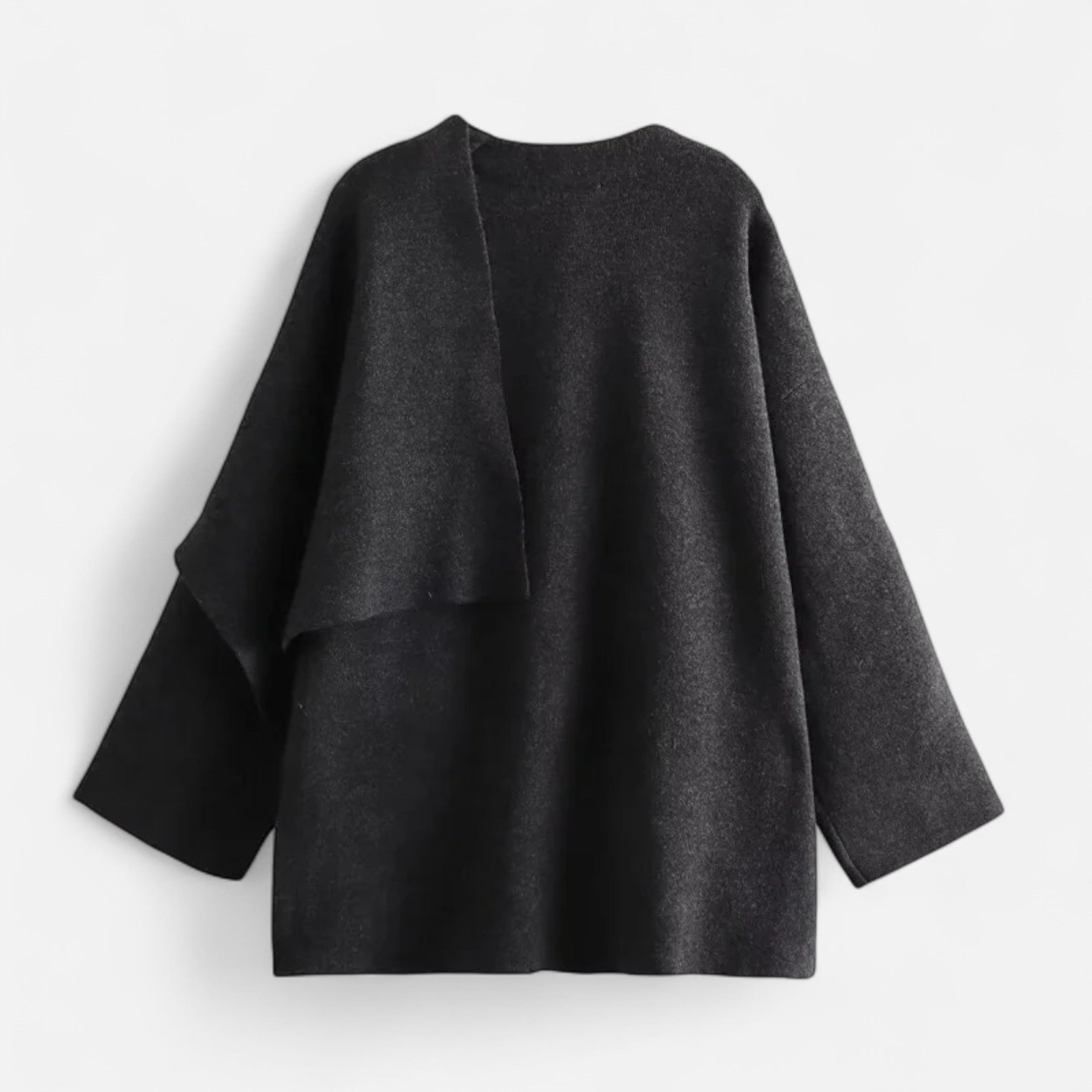 Loranziomode | Pull Manteau Femme Asymétrique Élégant