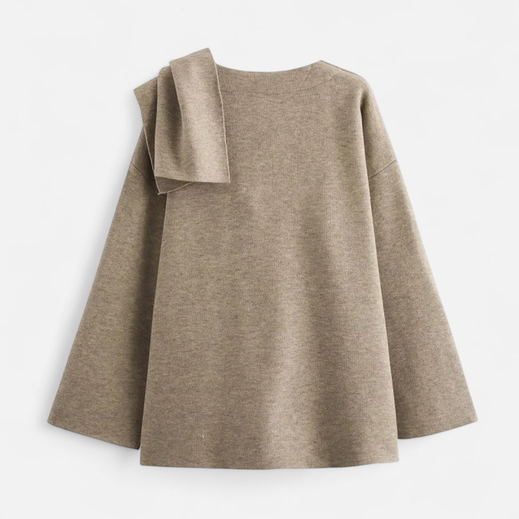 Loranziomode | Pull Manteau Femme Asymétrique Élégant