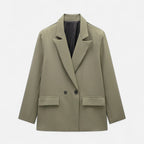 Loranziomode | Blazer Femme Double Boutonnage Élégant