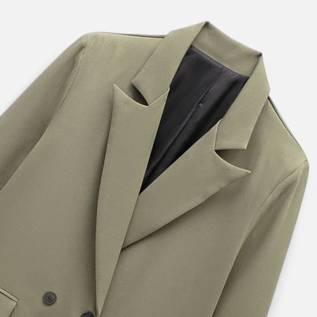 Loranziomode | Blazer Femme Double Boutonnage Élégant