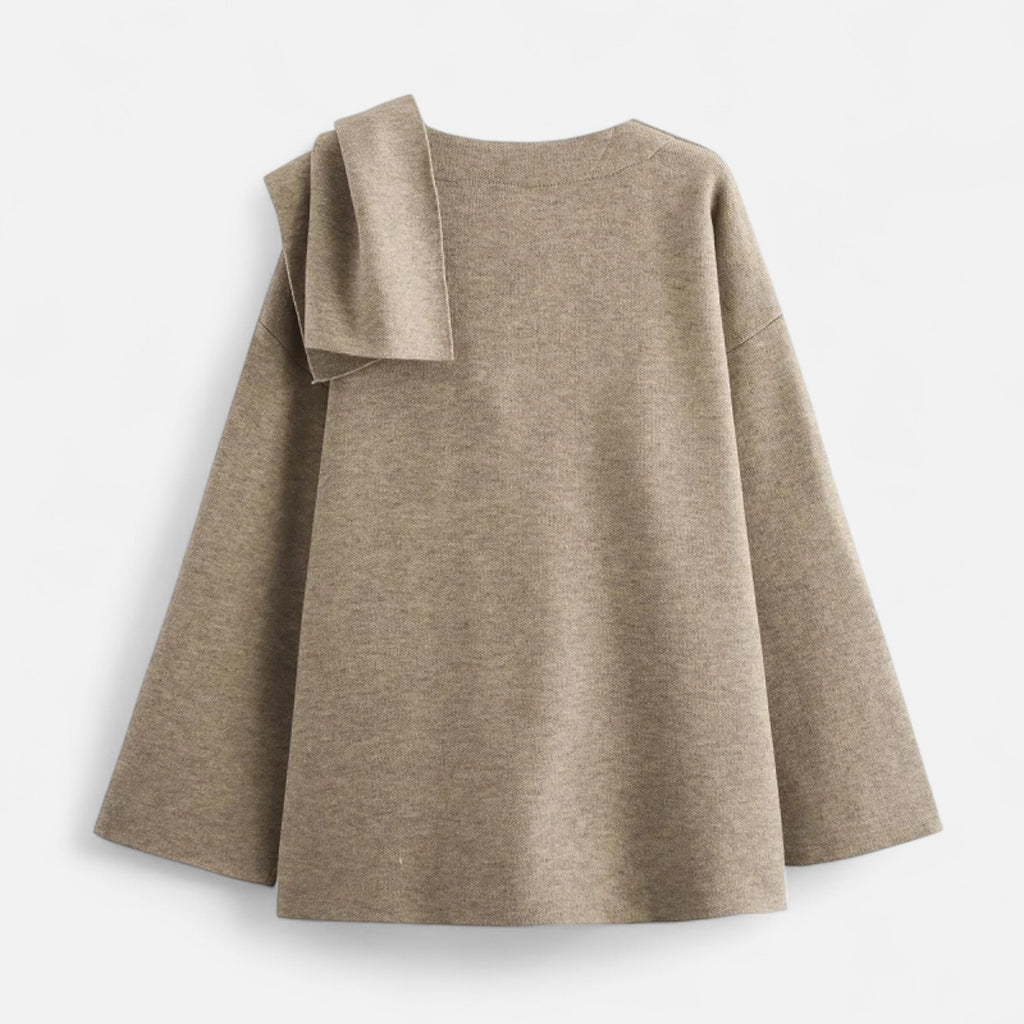 Loranziomode | Pull Manteau Femme Asymétrique Élégant