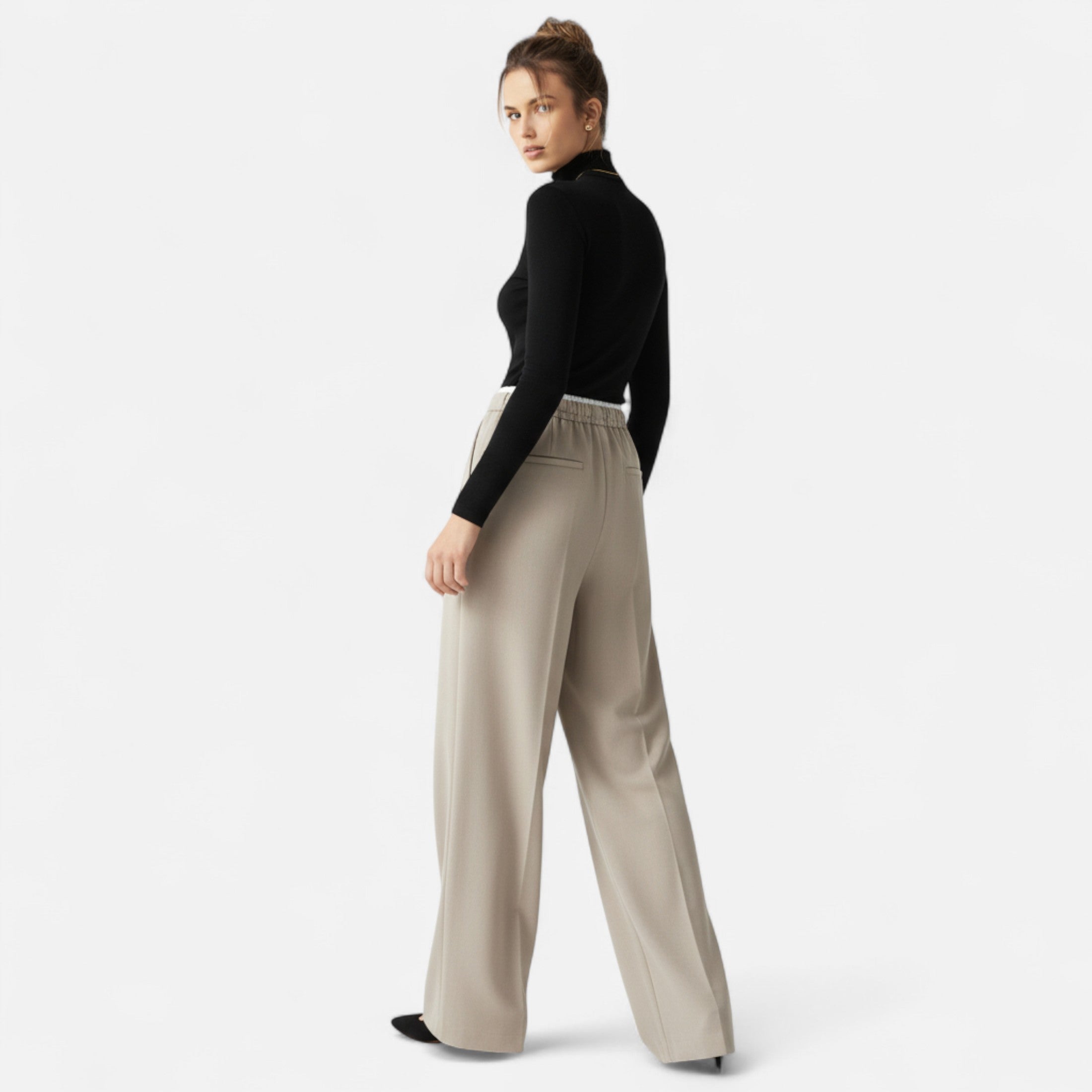 Loranziomode | Pantalon Femme Taille Haute Élégance Vintage
