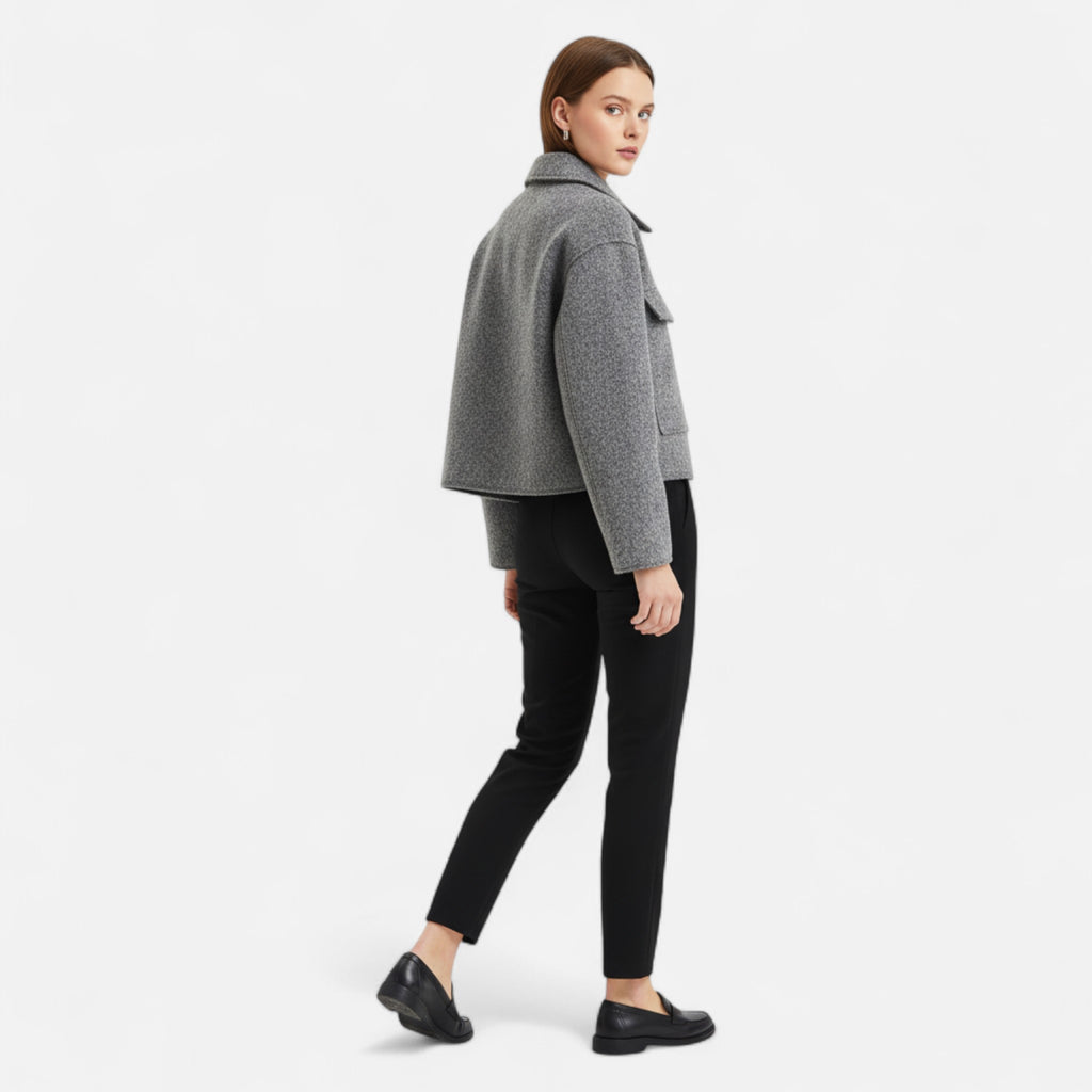 Loranziomode | Veste Courte Femme en Tweed – Chic Intemporel