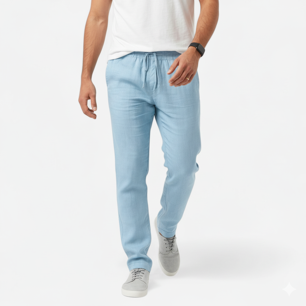 Loranziomode | Pantalon Homme Lin Coton Héritage