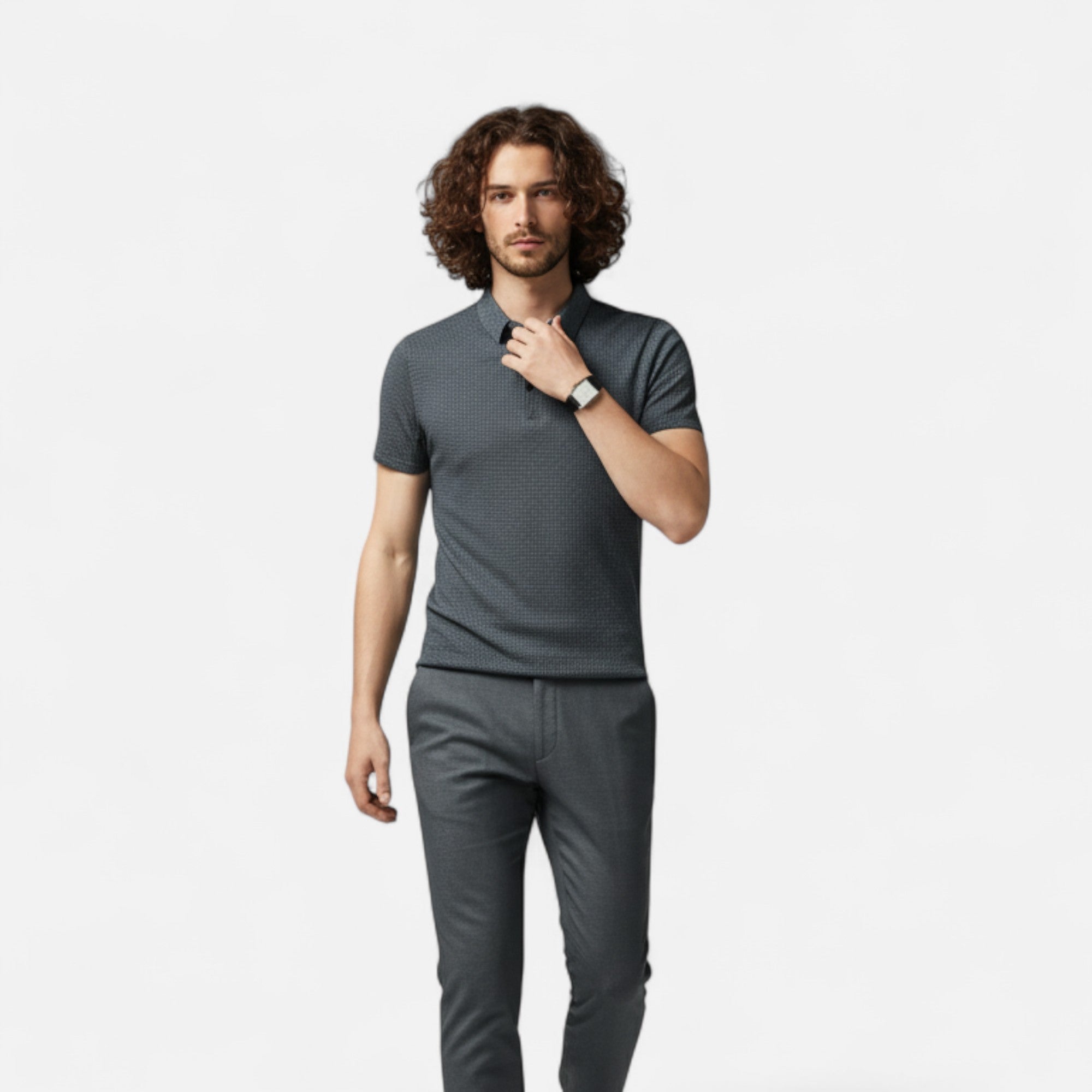 Loranziomode | Polo Homme Manches Courtes Élégance Moderne