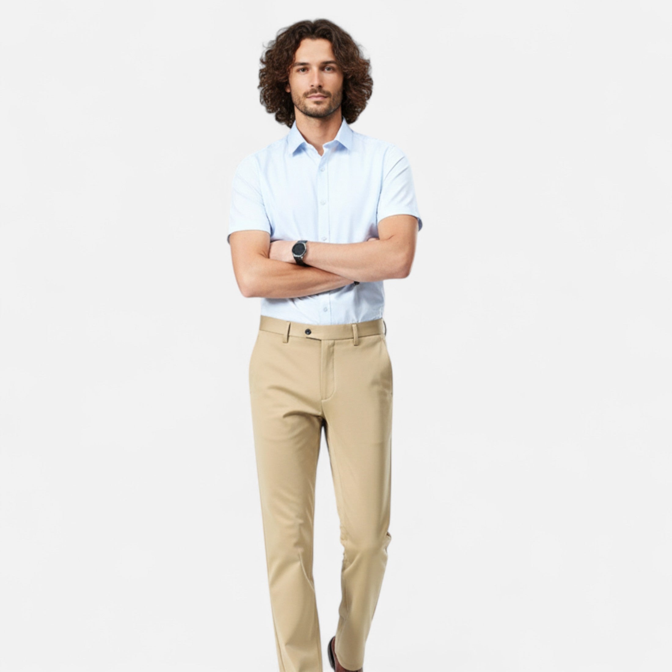Loranziomode | Pantalon Homme Droit Business Élégance