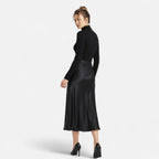 Loranziomode | Jupe Midi Femme Satin Intemporelle