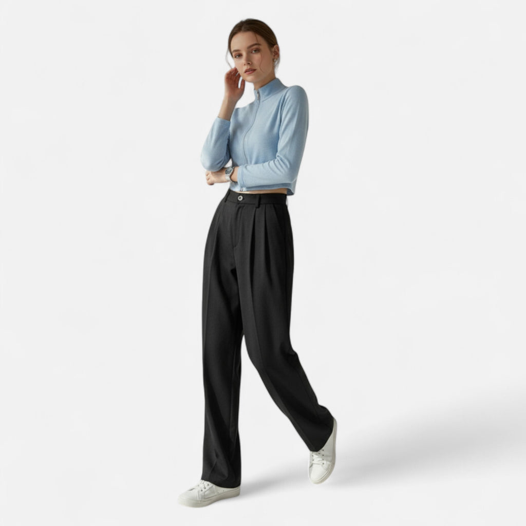 Loranziomode | Pantalon Femme Taille Haute Élégance Classique