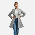 Loranziomode | Manteau Femme Double Boutonnage Élégance Classique