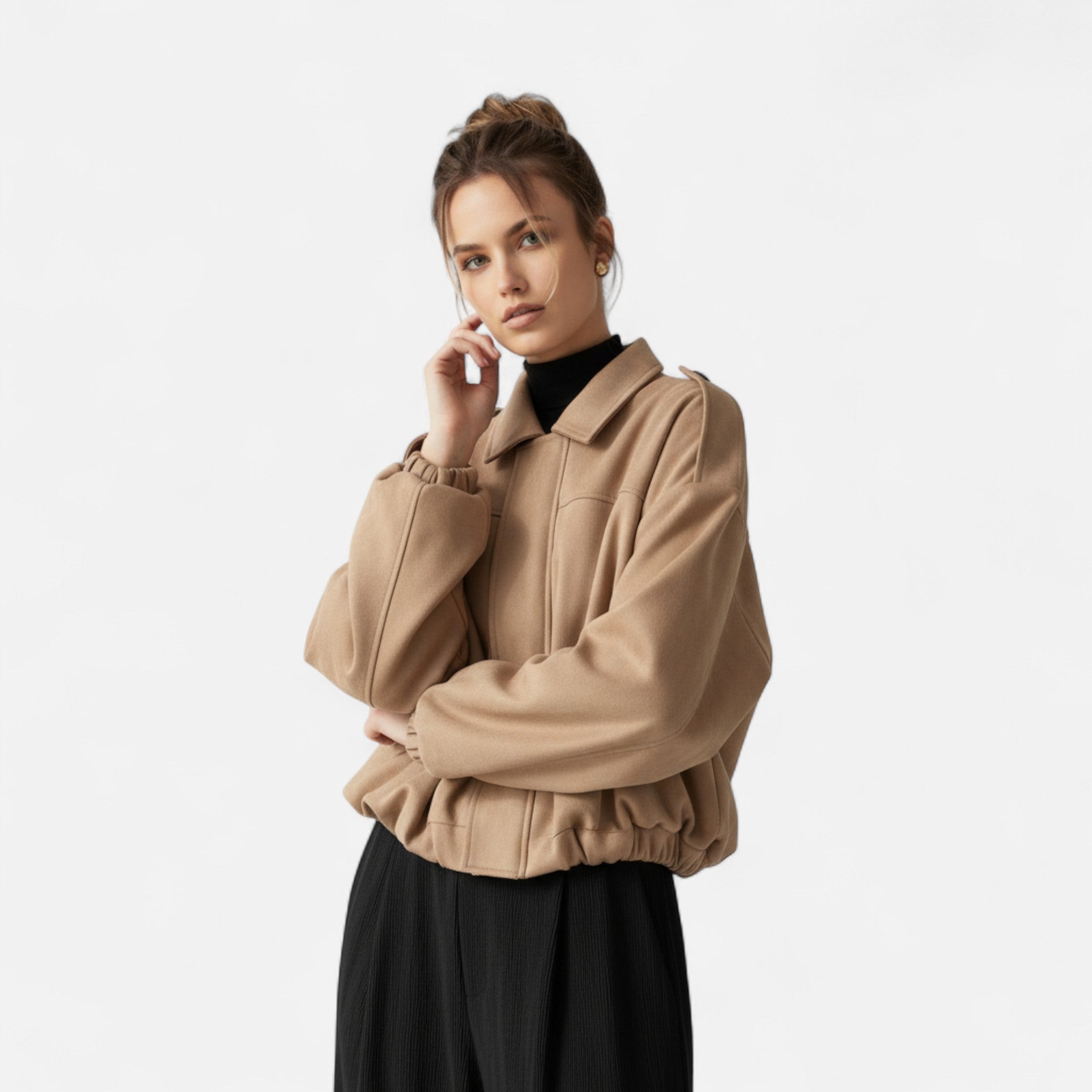 Loranziomode | Veste Femme Col Rabattu Vintage