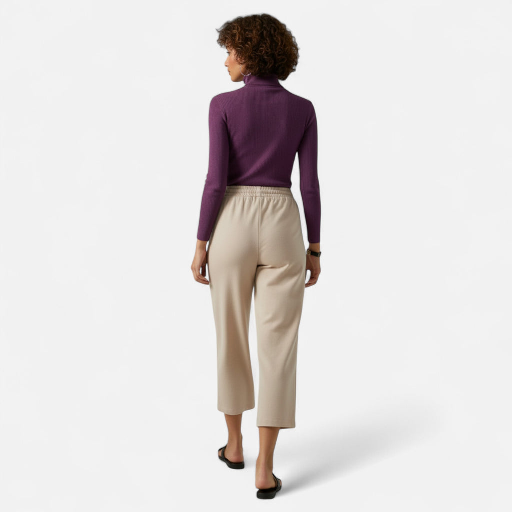 Loranziomode | Pantalon Femme Plissé Jambes Amples