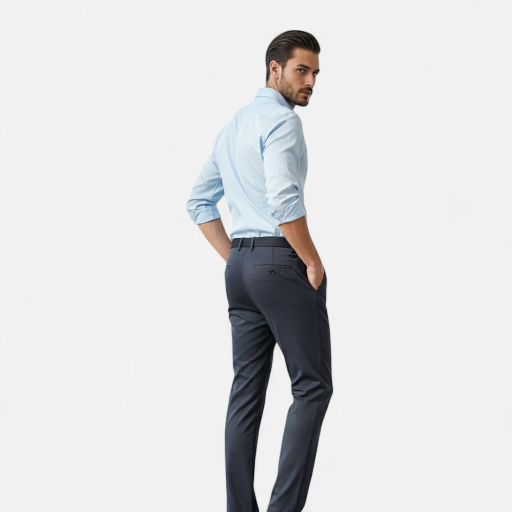 Loranziomode | Pantalon Homme Droit Business Élégance