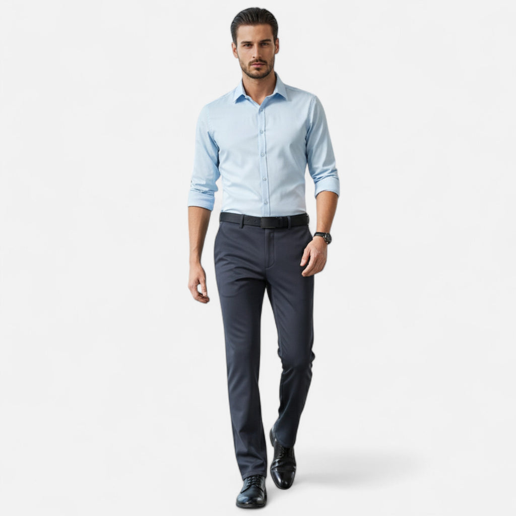 Loranziomode | Pantalon Homme Droit Business Élégance