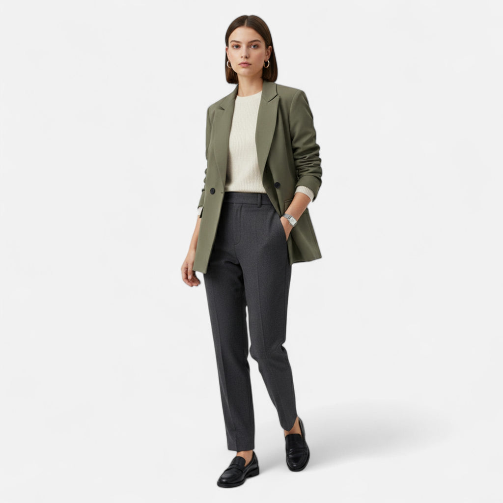Loranziomode | Blazer Femme Croisé – Élégance de Bureau